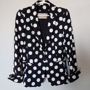 Georges Rech Paris black and white polka dot blazer, Women's Italian 38 US 2-4